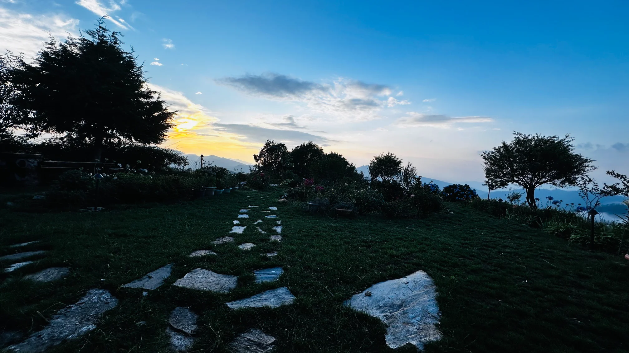 Garden Views From Hotel Amber Himalayas
