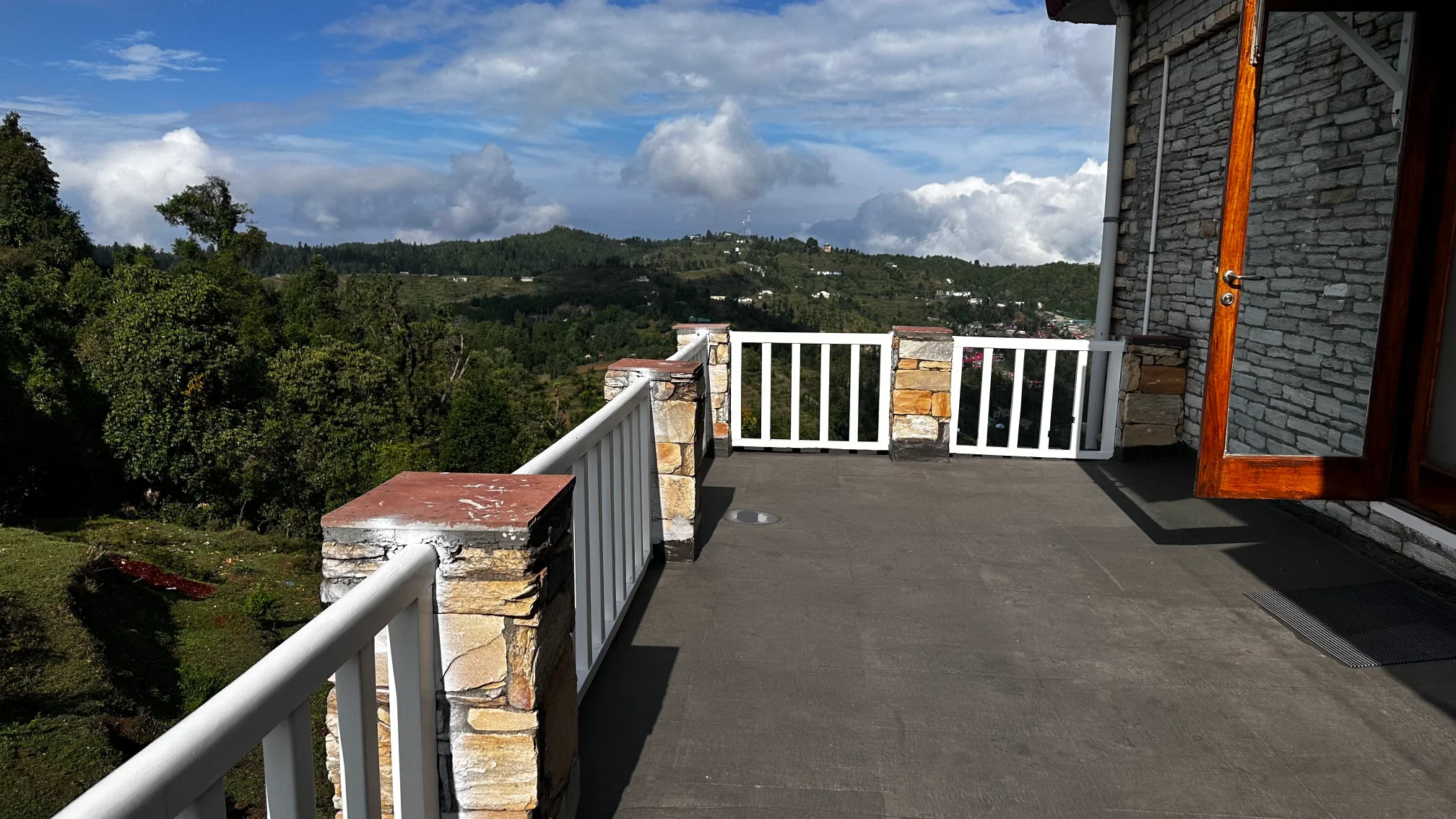 First floor balcony At Hotel Amber Himalayas