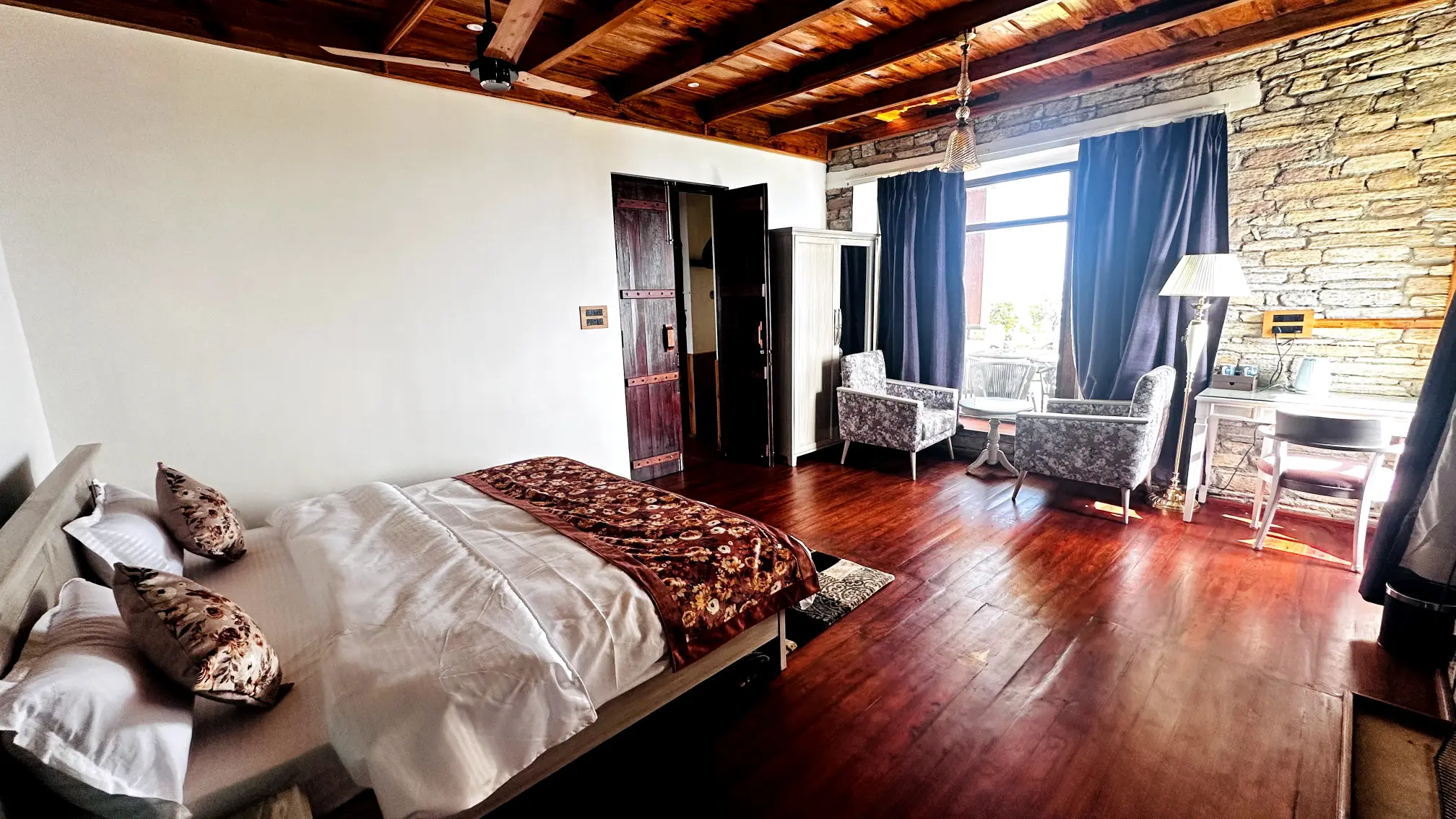 French white Room at hotel Amber Himalayas
